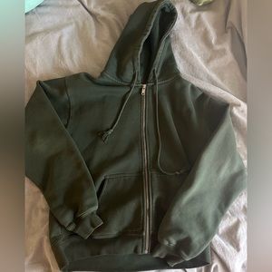 Brandy Melville Green Christy Hoodie